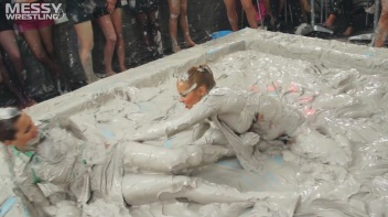 Messy Wrestling: Mud Bunnies Beast it Out In The Ring! Screencap 15 on www.sinx.com