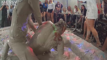 Messy Wrestling: Mud Bunnies Beast it Out In The Ring! Screencap 36 on www.sinx.com