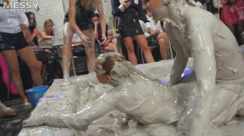 Messy Wrestling: Mud Bunnies Beast it Out In The Ring! Screencap 41 on www.sinx.com