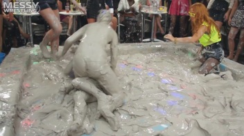 Messy Wrestling: Mud Bunnies Beast it Out In The Ring! Screencap 42 on www.sinx.com
