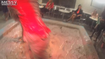 Muddy Wrestling: Sloppy Stewardess Showdown Screencap 12 on www.sinx.com