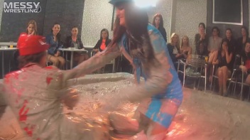 Muddy Wrestling: Sloppy Stewardess Showdown Screencap 15 on www.sinx.com