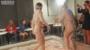 Muddy Wrestling: Sloppy Stewardess Showdown Screencap 25 on www.sinx.com