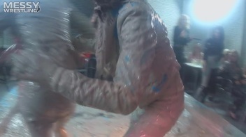 Muddy Wrestling: Sloppy Stewardess Showdown Screencap 27 on www.sinx.com