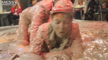 Muddy Wrestling: Sloppy Stewardess Showdown Screencap 30 on www.sinx.com