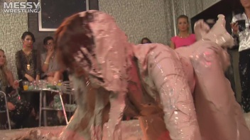 Muddy Wrestling: Sloppy Stewardess Showdown Screencap 46 on www.sinx.com
