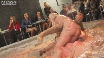 Muddy Wrestling: Sloppy Stewardess Showdown Screencap 59 on www.sinx.com