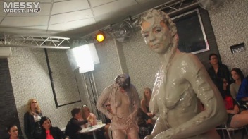 Muddy Wrestling: Sloppy Stewardess Showdown Screencap 69 on www.sinx.com