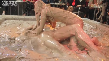 Muddy Wrestling: Sloppy Stewardess Showdown Screencap 81 on www.sinx.com