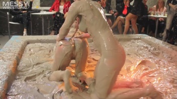 Muddy Wrestling: Sloppy Stewardess Showdown Screencap 82 on www.sinx.com