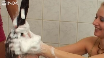 Hair Washing Fun For European Babes Screencap 49 on www.sinx.com