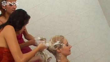 Hair Washing Fun For European Babes Screencap 81 on www.sinx.com