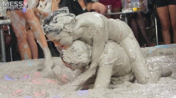 Messy Wrestling: Different Styles Go Wild In The Mud - It's All One Big Mess In The End! Screencap 55 on www.sinx.com