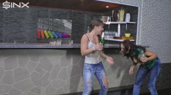 Two Partying Babes Enjoy Wet And Messy Fun Screencap 35 on www.sinx.com