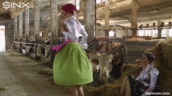 Sexy milkmaids get messy with cream and eggs - Cam 2 Screencap 16 on www.sinx.com