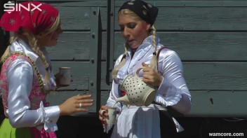 Sexy milkmaids get messy with cream and eggs - Cam 2 Screencap 39 on www.sinx.com