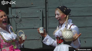 Sexy milkmaids get messy with cream and eggs - Cam 2 Screencap 40 on www.sinx.com