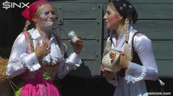 Sexy milkmaids get messy with cream and eggs - Cam 2 Screencap 45 on www.sinx.com