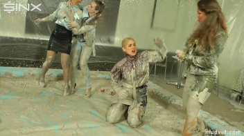 Sexy Ladies Get Wet and Messy In The Mud Screencap 28 on www.sinx.com