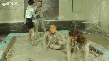 Sexy Ladies Get Wet and Messy In The Mud Screencap 33 on www.sinx.com