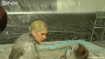 Sexy Ladies Get Wet and Messy In The Mud Screencap 40 on www.sinx.com
