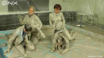 Sexy Ladies Get Wet and Messy In The Mud Screencap 43 on www.sinx.com