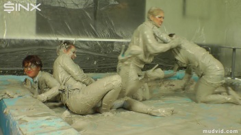 Sexy Ladies Get Wet and Messy In The Mud Screencap 49 on www.sinx.com