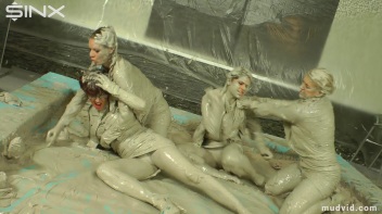 Sexy Ladies Get Wet and Messy In The Mud Screencap 53 on www.sinx.com