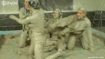 Sexy Ladies Get Wet and Messy In The Mud Screencap 54 on www.sinx.com