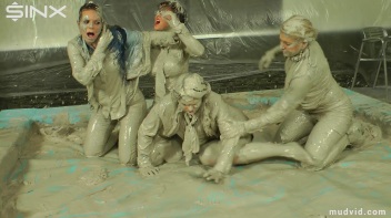 Sexy Ladies Get Wet and Messy In The Mud Screencap 55 on www.sinx.com