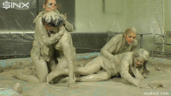 Sexy Ladies Get Wet and Messy In The Mud Screencap 56 on www.sinx.com