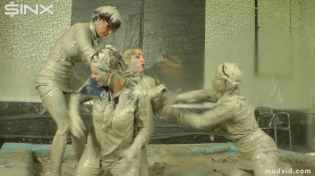 Sexy Ladies Get Wet and Messy In The Mud Screencap 66 on www.sinx.com