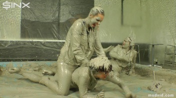 Sexy Ladies Get Wet and Messy In The Mud Screencap 70 on www.sinx.com