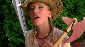 This Cowgirl Swallows Cum With Pride Screencap 1 on www.sinx.com