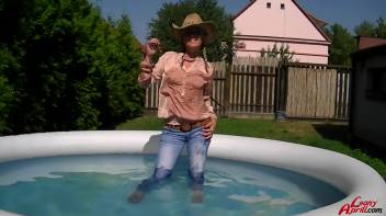 This Cowgirl Swallows Cum With Pride Screencap 28 on www.sinx.com