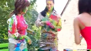 Extreme Finger Painting Goes Eurobabe Brawl Screencap 23 on www.sinx.com
