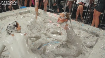 Messy Wrestling: Mud Bunnies Beast it Out In The Ring! Screencap 35 on www.sinx.com