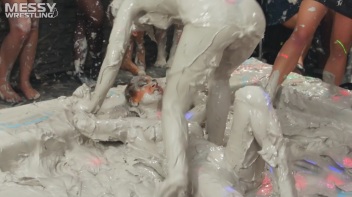 Messy Wrestling: Mud Bunnies Beast it Out In The Ring! Screencap 64 on www.sinx.com