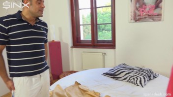 Sexy Maid Caught Slacking Gets Spanked Screencap 2 on www.sinx.com