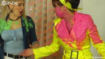 Let the Wet and Messy Paint Games Begin! Screencap 13 on www.sinx.com