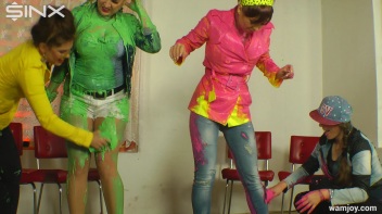 Let the Wet and Messy Paint Games Begin! Screencap 41 on www.sinx.com