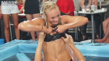 Messy Wrestling: Cuties In Panties Take Shots In The Slop!  Badass Babes Bring It! Screencap 66 on www.sinx.com