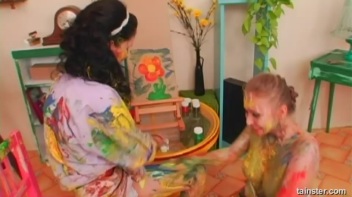 A Very Intense Finger Painting Session Screencap 85 on www.sinx.com