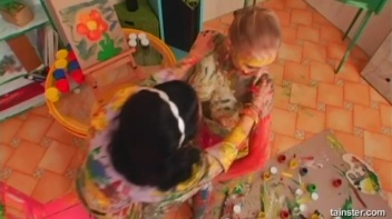 A Very Intense Finger Painting Session Screencap 96 on www.sinx.com