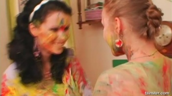 A Very Intense Finger Painting Session Screencap 101 on www.sinx.com