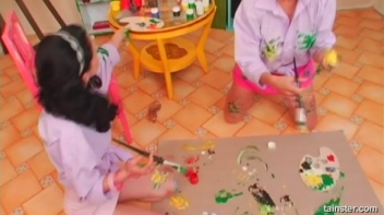 A Very Intense Finger Painting Session Screencap 29 on www.sinx.com