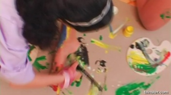 A Very Intense Finger Painting Session Screencap 35 on www.sinx.com