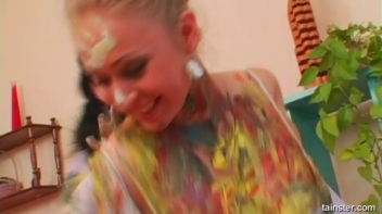 A Very Intense Finger Painting Session Screencap 59 on www.sinx.com