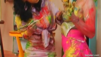 A Very Intense Finger Painting Session Screencap 69 on www.sinx.com