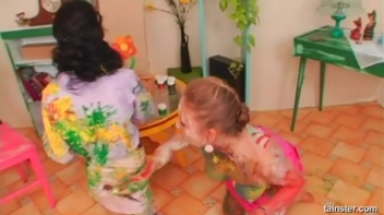 A Very Intense Finger Painting Session Screencap 70 on www.sinx.com